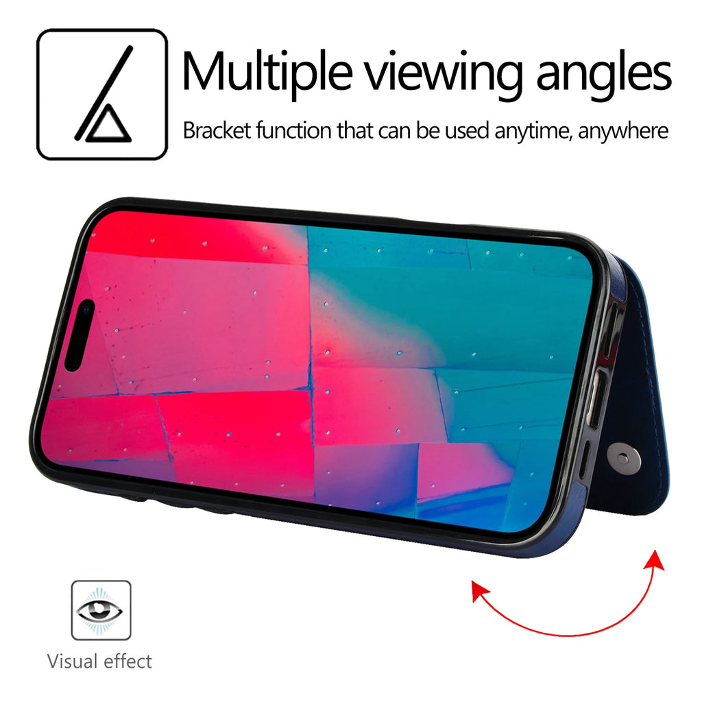 Smart Choice™ Retro Leather Magnetic Wallet Case