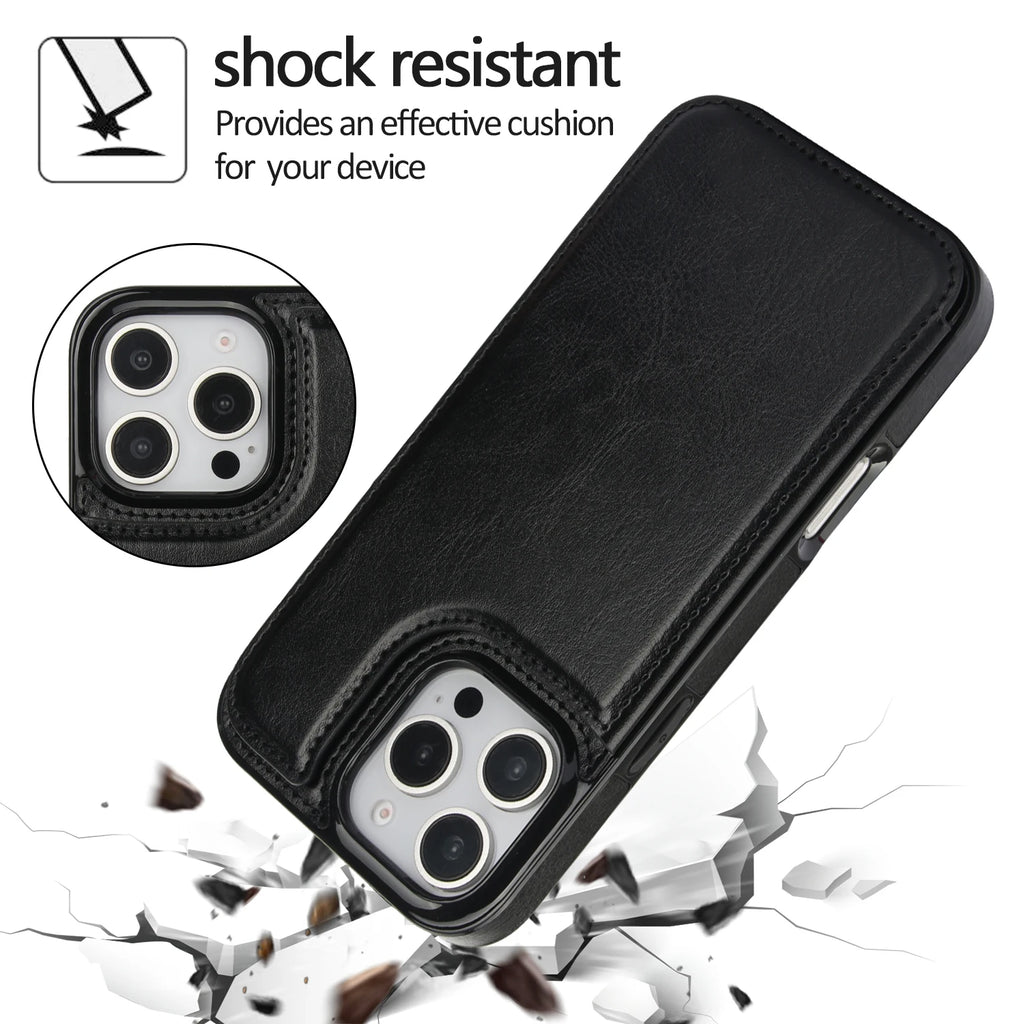 Smart Choice™ Retro Leather Magnetic Wallet Case