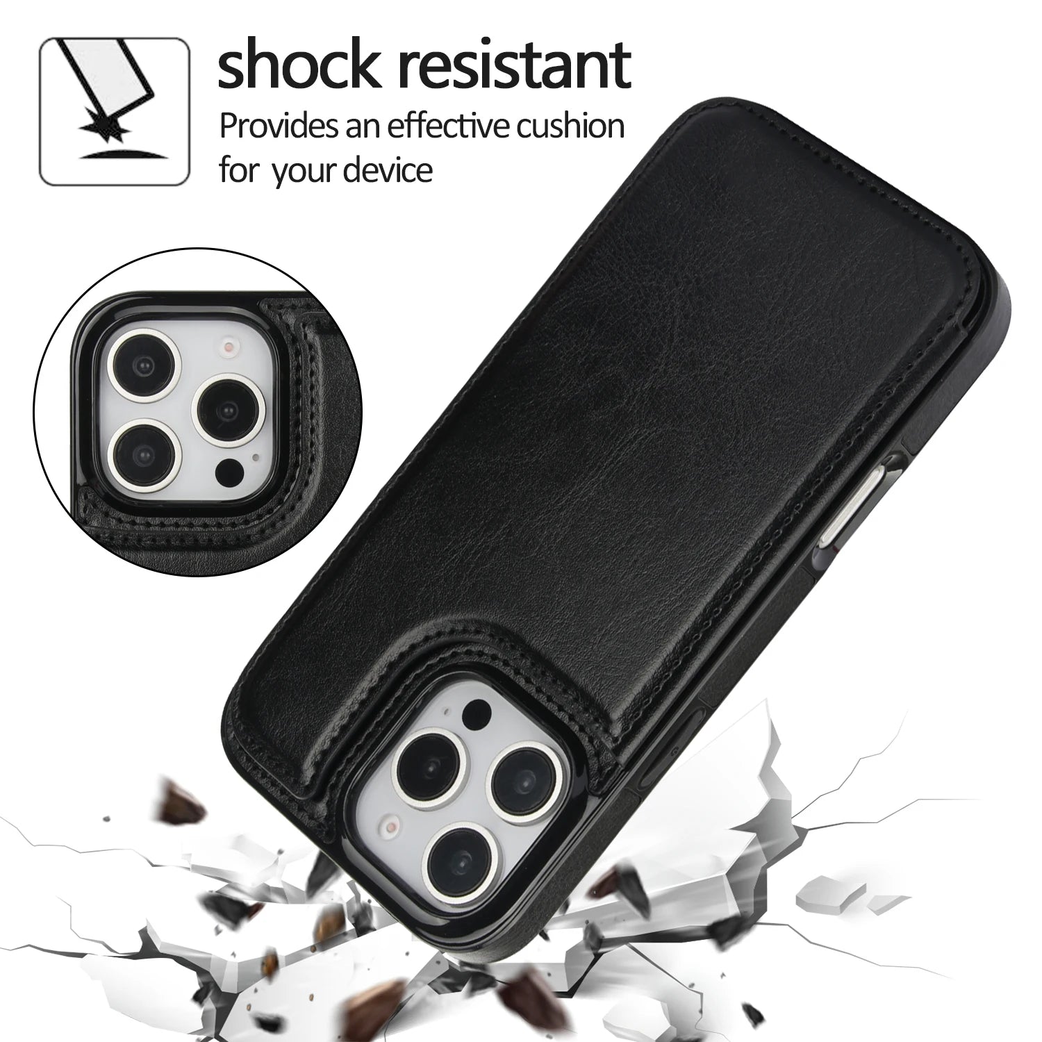 Smart Choice™ Retro Leather Magnetic Wallet Case