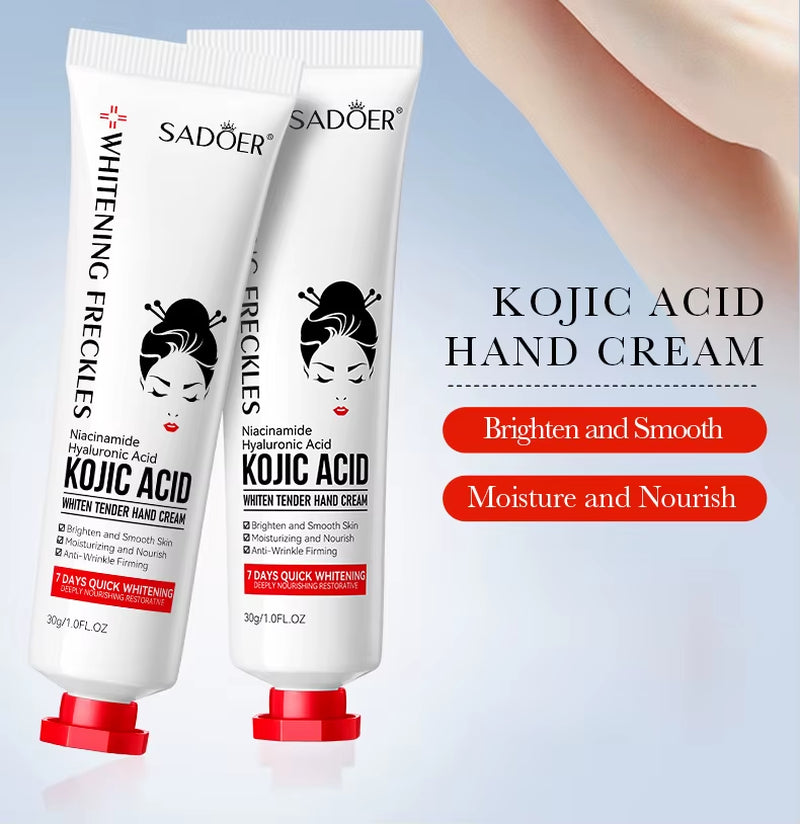 Kojic Acid Hand Cream Moisturizing Nourishing Brightening Hydrating Hand Creams Beauty Hands Skin Care Products